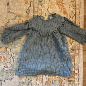 Zara blue polka dot dress 2-3 years old